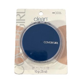 Covergirl Clean Oil-Control Pressed Powder, 555 Soft Honey
