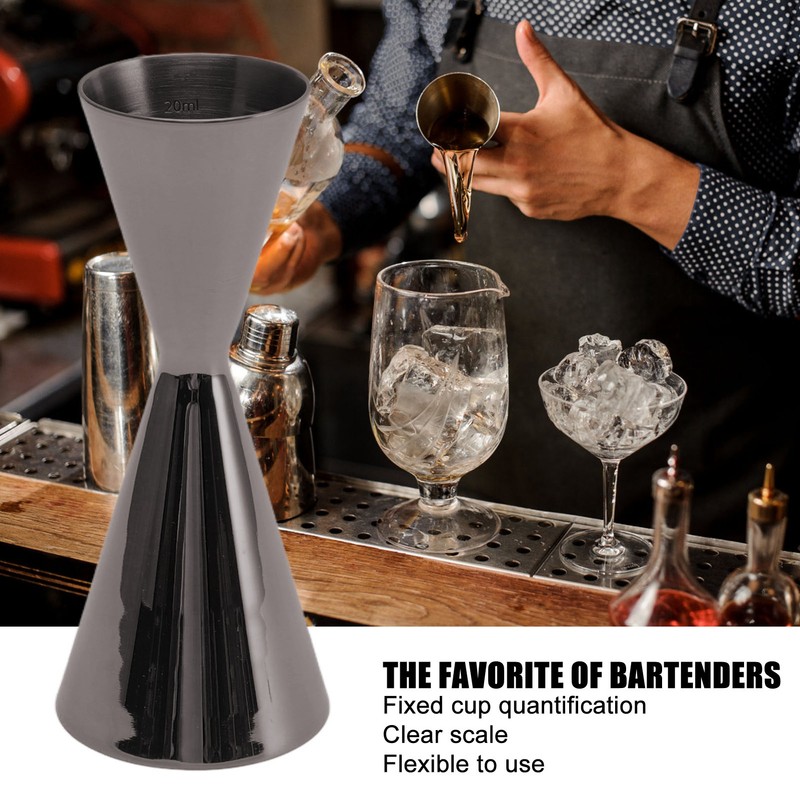 Cocktail Double Jigger Stainless Steel Innovative Wine Measuring Cup Bartending