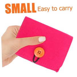 Healeved Essential Oil Storage Pouch Organizer for Travel Felt Bag for Aromatherapy Bottles Compact Design for Easy Carrying for Items Vibrant