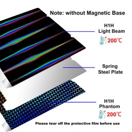 RETUXEP H1H 3D Printer Platform K1 K1C Sheet 235x235m,Smooth H1H Build Plate Spring Steel Print Bed (no Magnetic Base) for Creality K1/K1C/Ender 5 S1/Ender 3 S1 Pro/Ender 3 S1/Ender V3 KE/Ender3 V3 SE