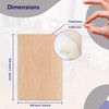 Unfinished Wood Pieces,50Pcs Basswood Sheets 1/16,Thin Plywood Wood Sheets for