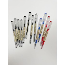 REXloyal 12 Pcs 0.35mm 3color Gel Ink Pen Japanese Stationery Extra Fine Chinese Ballpoint Pen for Office School Korean Stationery Supply