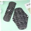 Ipetboom 5PCS Washable Bamboo Charcoal Fiber Sanitary Pads Reusable Sanitary