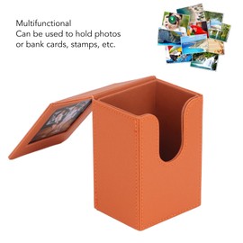 Bookshelf Albums, Mini Photo Case for Mini 11 9 8 7, Instant Camera Picture Holder Bag Case, Photo Holder Protective Case, 3 Inch Album Display Holder (Brown)