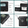 Retekess V115 FM AM SW Radio Digital Rechargeable MP3 Record