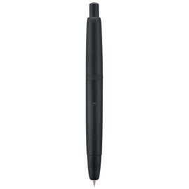 Jinhao 10 Series Press Fountain Pen Matte Black Retractable Extra Fine Nib with Ink Converter and Metal Pen Box Set (Black Clip Version)