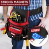 Tool Belt,Magnetic Tool Pouch,14-Pockets Tool Belts for Men,Detachable & Adjustable