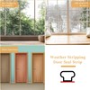 33 Feet Rubber Weather Stripping Door Seal Strip, Self-Adhesive Backing
