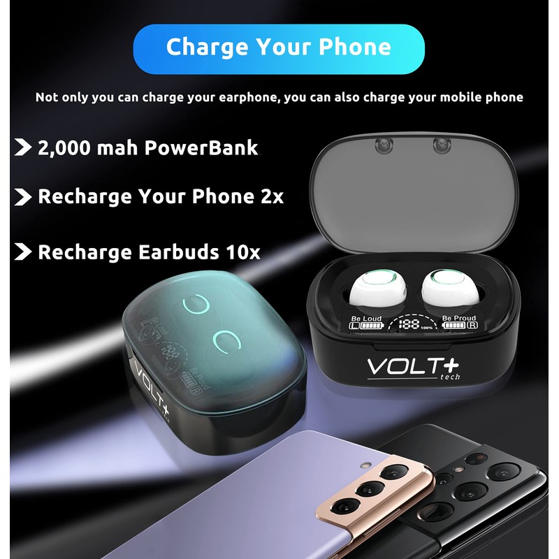 Wireless PRO Bluetooth 5.3 Earbuds Compatible with VIvo Pad Air