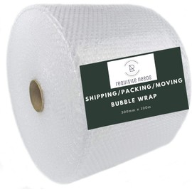 REQUISITE NEEDS 1 x Bubble Wrap Roll Bubble Cushioning Protective Wrap Packing Ideal for House Moving, Shipping (300MM X 5M)