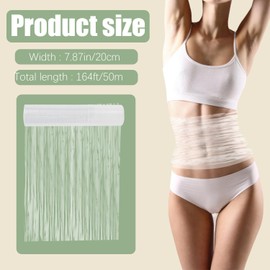 Jolbndcv 50 Meters Osmotic Plastic Body Wrap,Workout and Sweat Enhancer Stomach Reduces Cellulite Body Wrap Film Effect Applicator