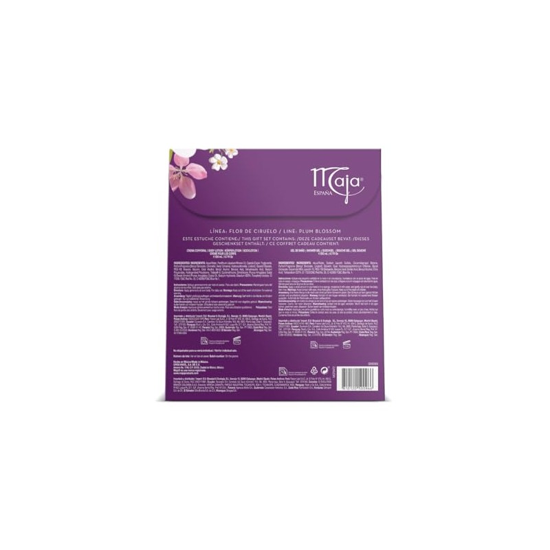 Maja, Plum Blossom Set de Regalo para Mujer con Crema