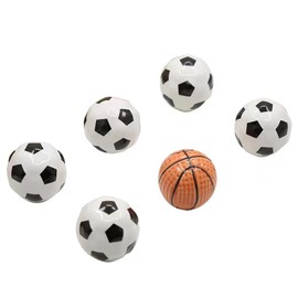 Wannianmu 4Pack Basketball Shape Drawer Knobs, Decorative Basketball Cabinet Knobs Door Handles Ceramic Knobs, with Mounting Screws
