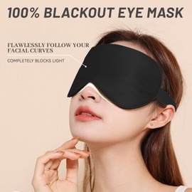 2 Stück Schlafmaske aus Seide, Lichtblockierende Augenmaske mit Ohrstöpseln und Verstellbarem Gummiband, Ultraweiche Schlafbrille für Männer und Frauen, Ideal für Reisen und Schlaf