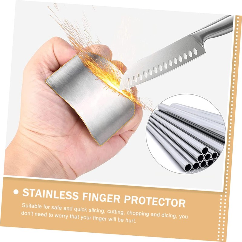 GRIRIW Cutting Food Safety 8pcs Finger Protectors Vegetable Cutter Kitchen