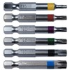 Torx/Star Drive 6 Piece Bit Set 2" Quick Change Shank