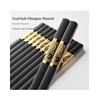 10 Pairs Fiberglass Alloy Chopsticks - Reusable Chopsticks Dishwasher Safe