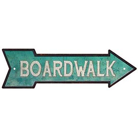 Chico Creek Signs Board Walk Rt Arrow Vintage Looking Beach House Metal Sign 5x17 205170001019