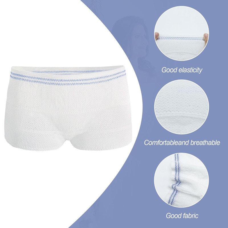 FUIPVGI 8 Pack Fix Reusable Net Pants, Incontinence Net Knickers,