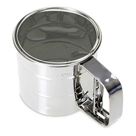 Städter 705005 Einhand- Mehlsieb Sieb, Antihaftbeschichtet, grau, 14 x 14 x 6,5 cm,