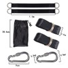 ANCLLO Tree Swing Hanging Straps Kit-5ft Extra Long Strap with