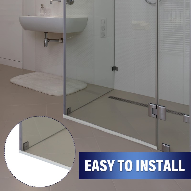 Treela 108-Inch 7/8"" Angled T-Slot Shower Door Seal Strip