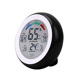 Xingdianfu Digital Hygrometer Thermometer Temperatur Luftfeuchtigkeitsmesser °C/°F Alarm Wecker für Innenraum Gewächshaus Wohnzimmer
