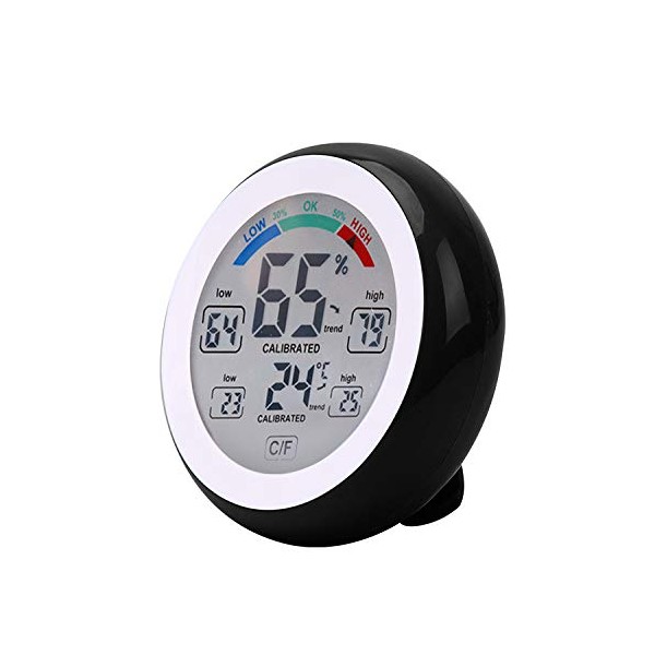 Xingdianfu Digital Hygrometer Thermometer Temperatur Luftfeuchtigkeitsmesser °C/°F Alarm Wecker für