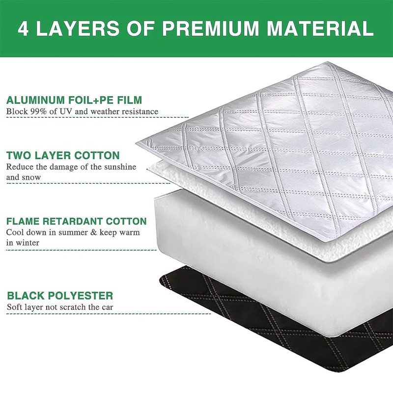 Tiardey RV Windscreen Cover, Magnetic Thermal Windscreen Covers for RV