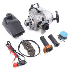 49cc 2 Stroke Pull Start Engine Motor Kit 49cc 2-stroke Rotary Pull-start Engine Motor Kit for 49CC 2 Stroke Pocket Bike, Mini Dirt Bike ATV or Scooter