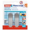 Tesa Powerstrips Hooks (Small Metal) Silver Matt