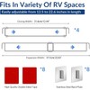 4 Pack Adjustable Stainless Steel RV Refrigerator Tension Rods, Extendable