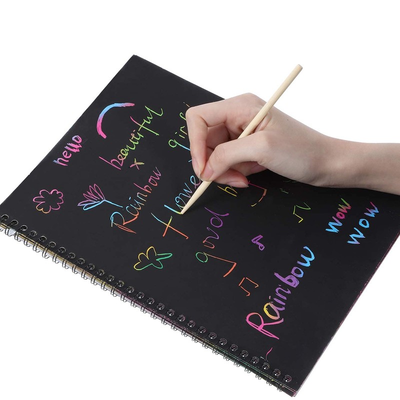 SATINIOR Heavy Duty Wood Stylus Tools for Scratch Art Wooden