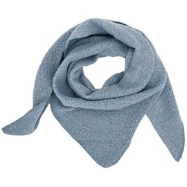 Ziona Women's Lightweight Winter Autumn Triangle Scarf Soft XXL Winter Scarf 202 x 82 cm, lightblue