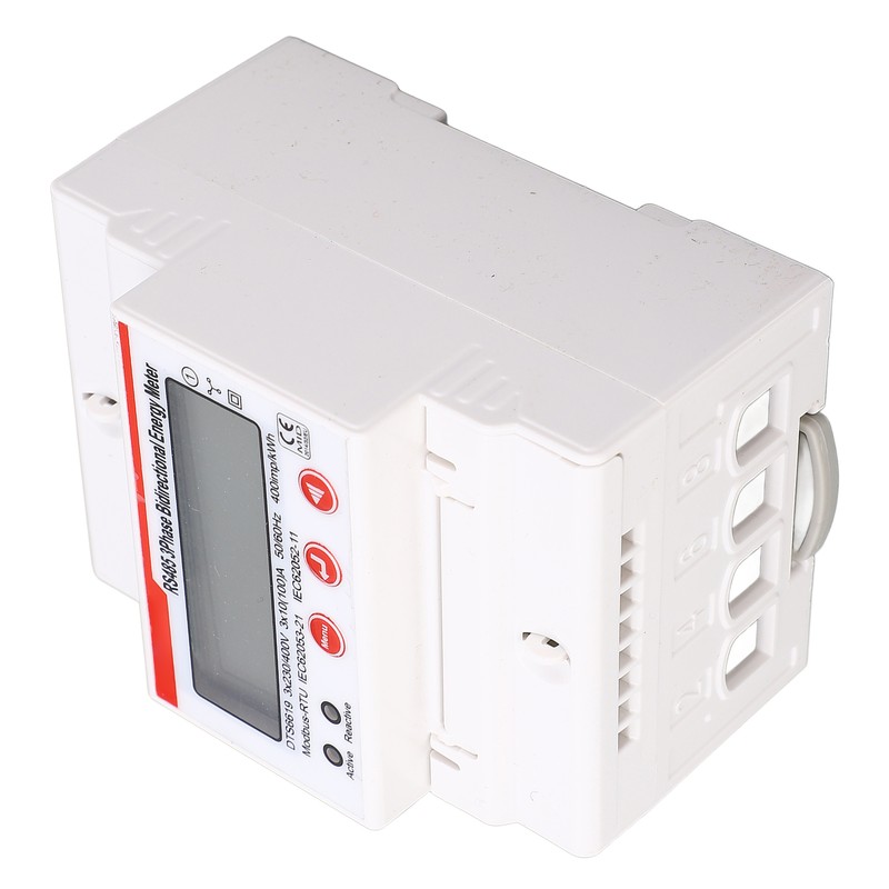 DIN Rail Power Meter 3 Phase 4 Wires Multifunctional LCD