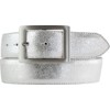 BELTINGER High-Quality Belt Metal Look with Double Buckle 4 cm