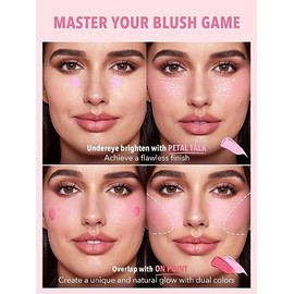 SHEGLAM Maquillaje con rubor líquido Color Bloom para mejillas con acabado mate - Petal Talk