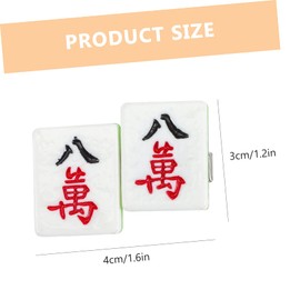 Ipetboom 4pcs Mahjong Hair Clips Girls Hair Accessories for Boys and Girls 4-10 for Women