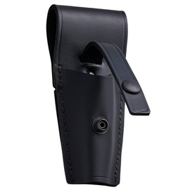 JAY-PEE Black Leather Ticket Punch Holder, Standard Size Pouch for Bus Drivers, Railroad Train Conductors, Mass Transit Officials, Snap Strap Secures Punch or Small Tools, Genuine Leather Construction