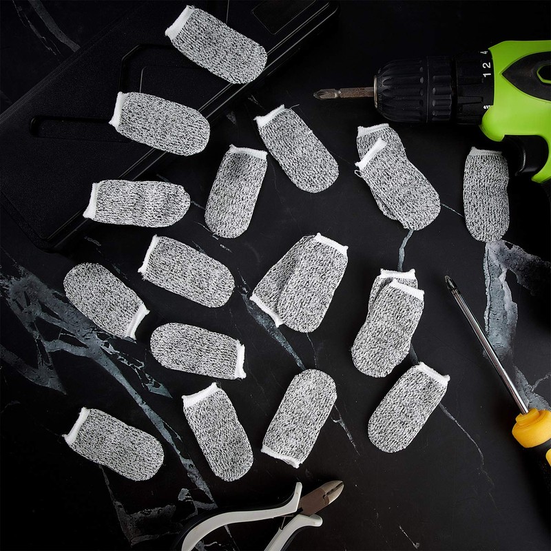 40 unidades de protectores de dedos resistentes a los cortes,