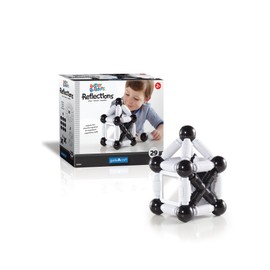 Better Builders Reflections 29 - Piece Magnetic Mirrors, Ball and Rod Construction Set, STEM Educational Building Toy