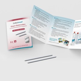 Colloimed Iron Electrodes 1 Pair for Colloimed CM2000 2 mm x 80 mm (Fe 2 x 80)