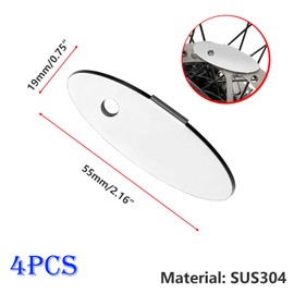 Qrity 4PCS Disc Brake Pads Bicycle Adjustment Tool, 304 Stainless Steel Disc Brake Spacer, Bike Disc Brake Gap Regulator, for Mountain Bikes