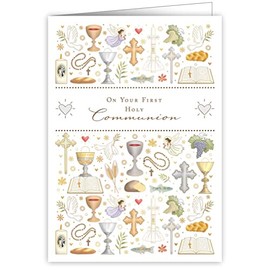 Quire Collections Card Religious Symbols,115 x 163mm