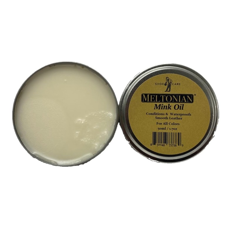 MELTONIAN Mink Oil Paste Conditioner & Waterproofer 1.7oz Tin Can