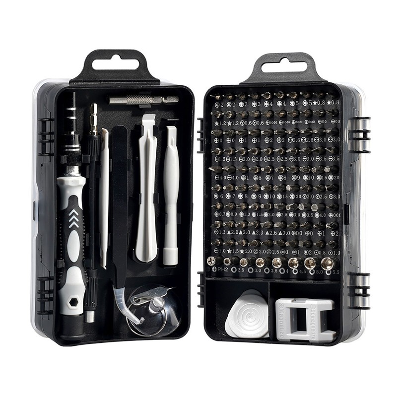 Screwdriver Repair Set Chrome Vanadium Steel Bit Assortment Kit for