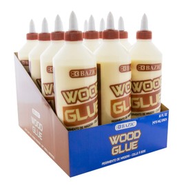 BAZIC Wood Glue 16 FL OZ (473 mL), Natural Color Super Strong Bond Adhesive, for Woodwork Softwood Hardwood, 1-Pack