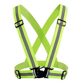 origin YSSCRS4C High Visibility Safety Reflective Vest, One Size Fits Most, 1.6 inches (4 cm) Wide, Taski Type, One-Touch Attachment, Buckle Type, Lightweight, Stretchy, Reflective Belt, Luminous and Conspicuous, Retroreflective Material, Safe for Workin