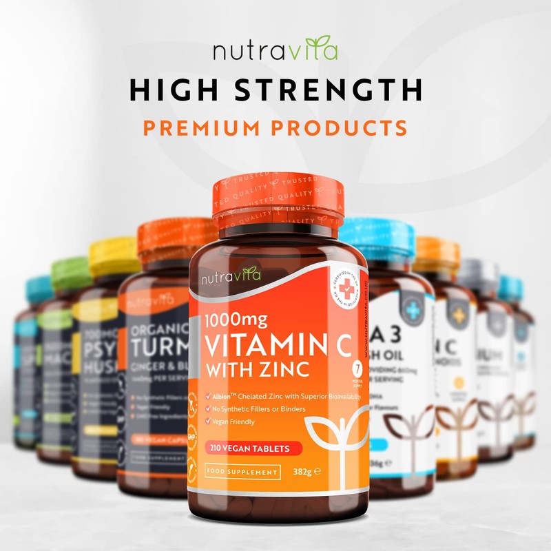Vitamin C and Zinc Tablets - High Strength Vitamin C