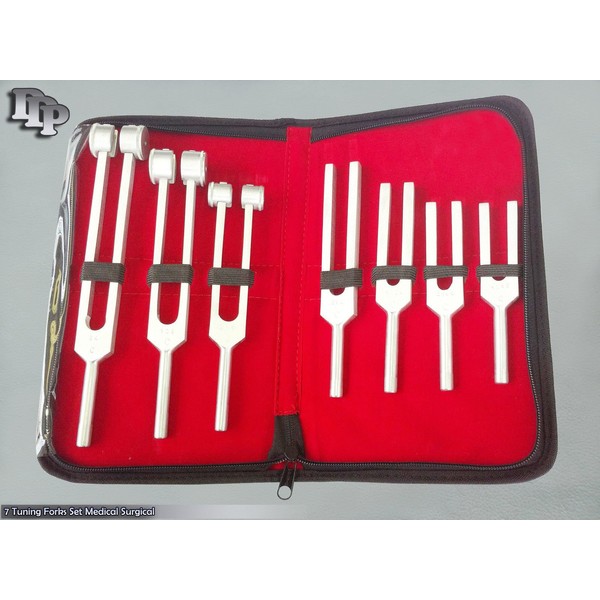 7 Tuning Forks Set Medical Chiropractic Physical Diagnostic Instruments
